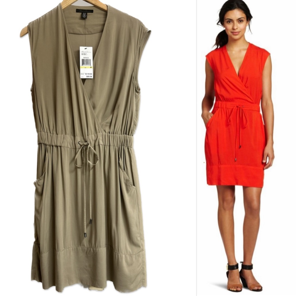 Kenneth Cole New York Women's Smocked Waist Pullover Dress size M